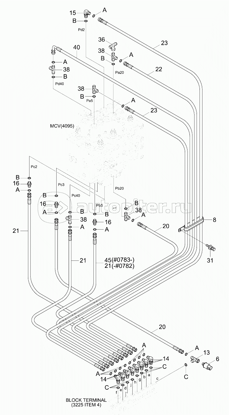 PILOT HYD PIP (CNTL 2, #0469-, MCV TYPE2)