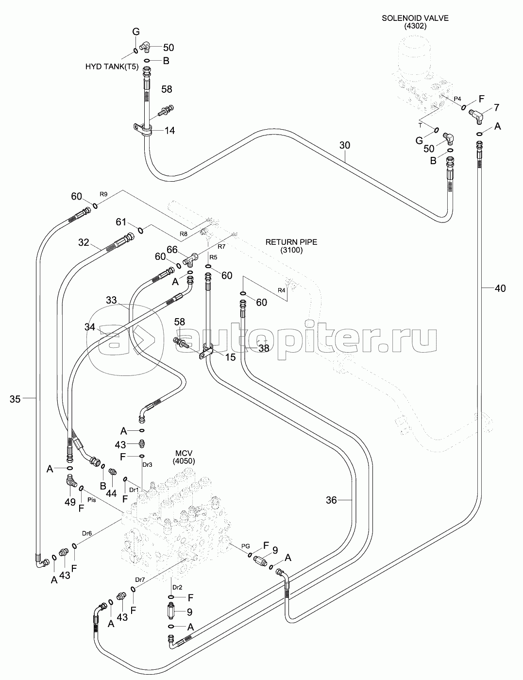 PILOT HYD PIP (BASE3,CLUSTER TY1,MCV TY1)