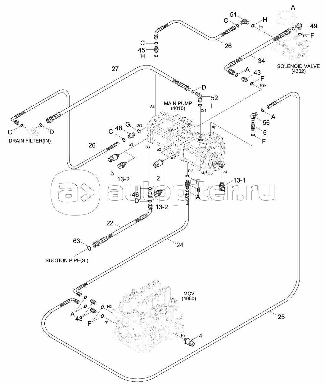 PILOT HYD PIP (BASE2,CLUSTER TY2,MCV TY1)