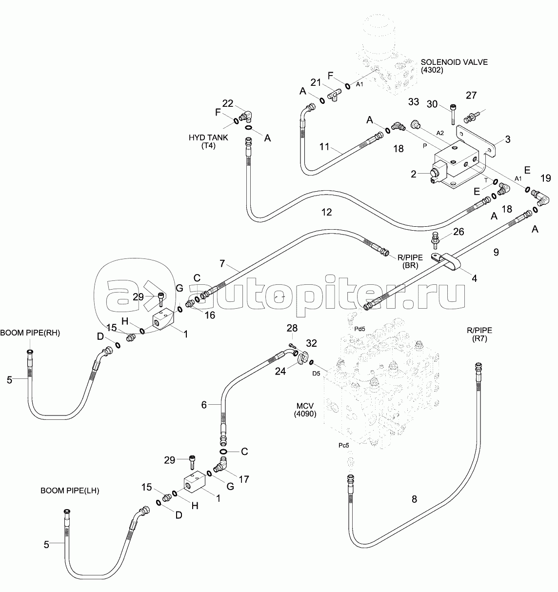 S/ACT MAIN PIP KIT2 (CLUSTER TY2,MCV TY2)