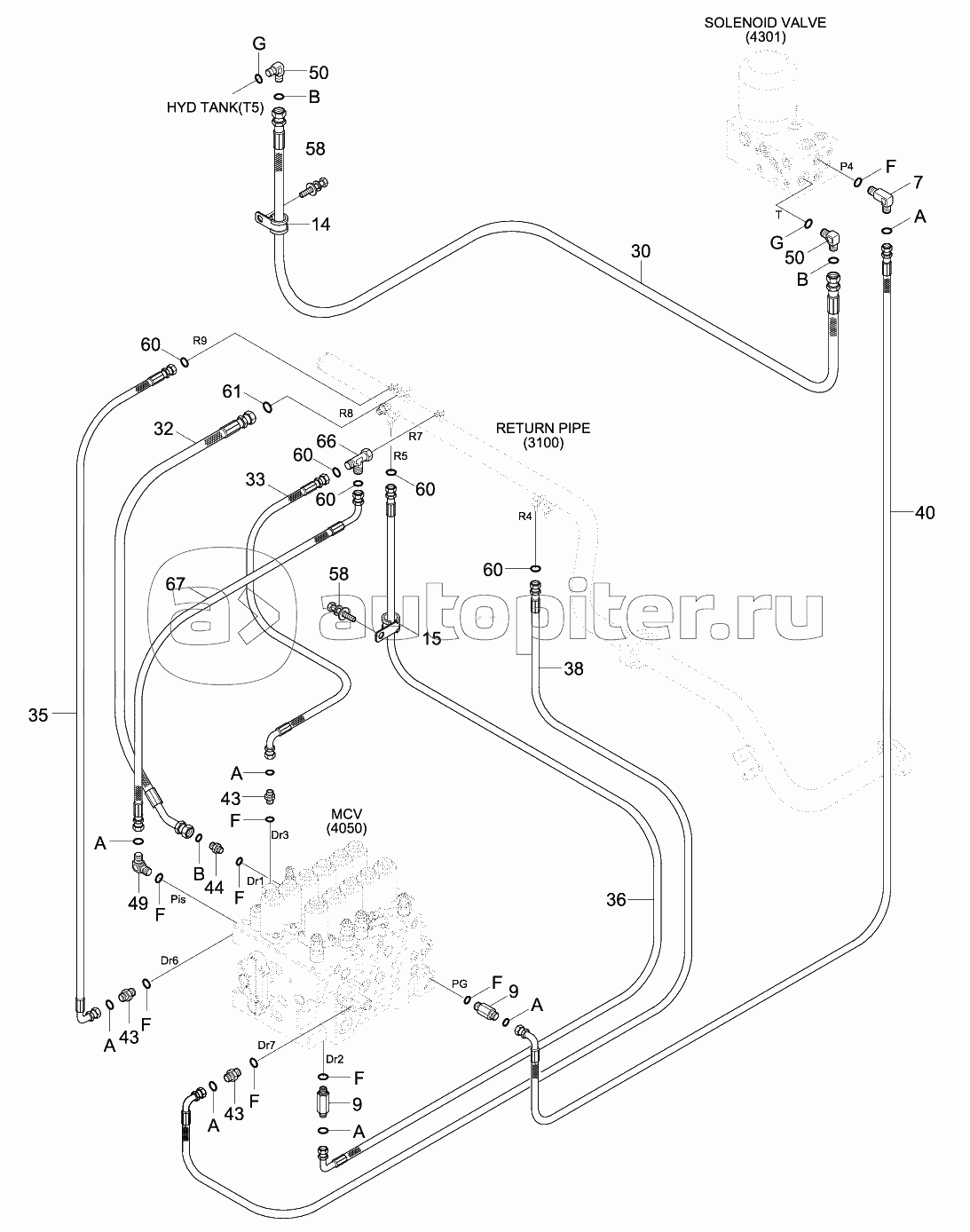 PILOT HYD PIP (BASE3,CLUSTER TY1,MCV TY1)