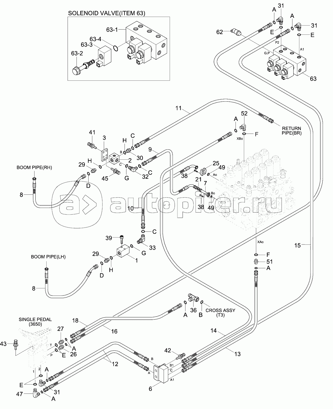 D/ACT MAIN PIP KIT1 (CLUSTER TY1,MCV TY1)