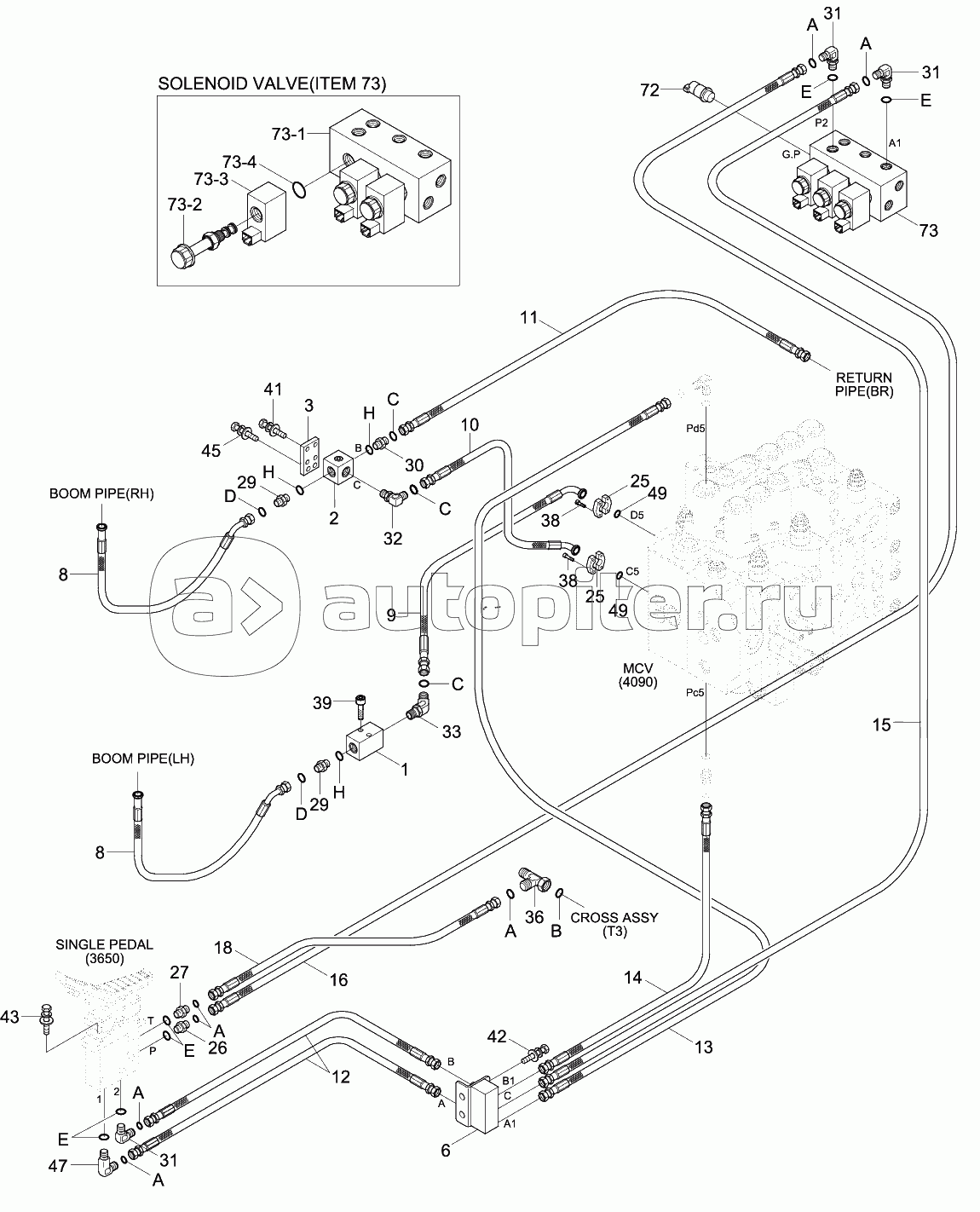D/ACT MAIN PIP KIT1 (CLUSTER TY1,MCV TY2)
