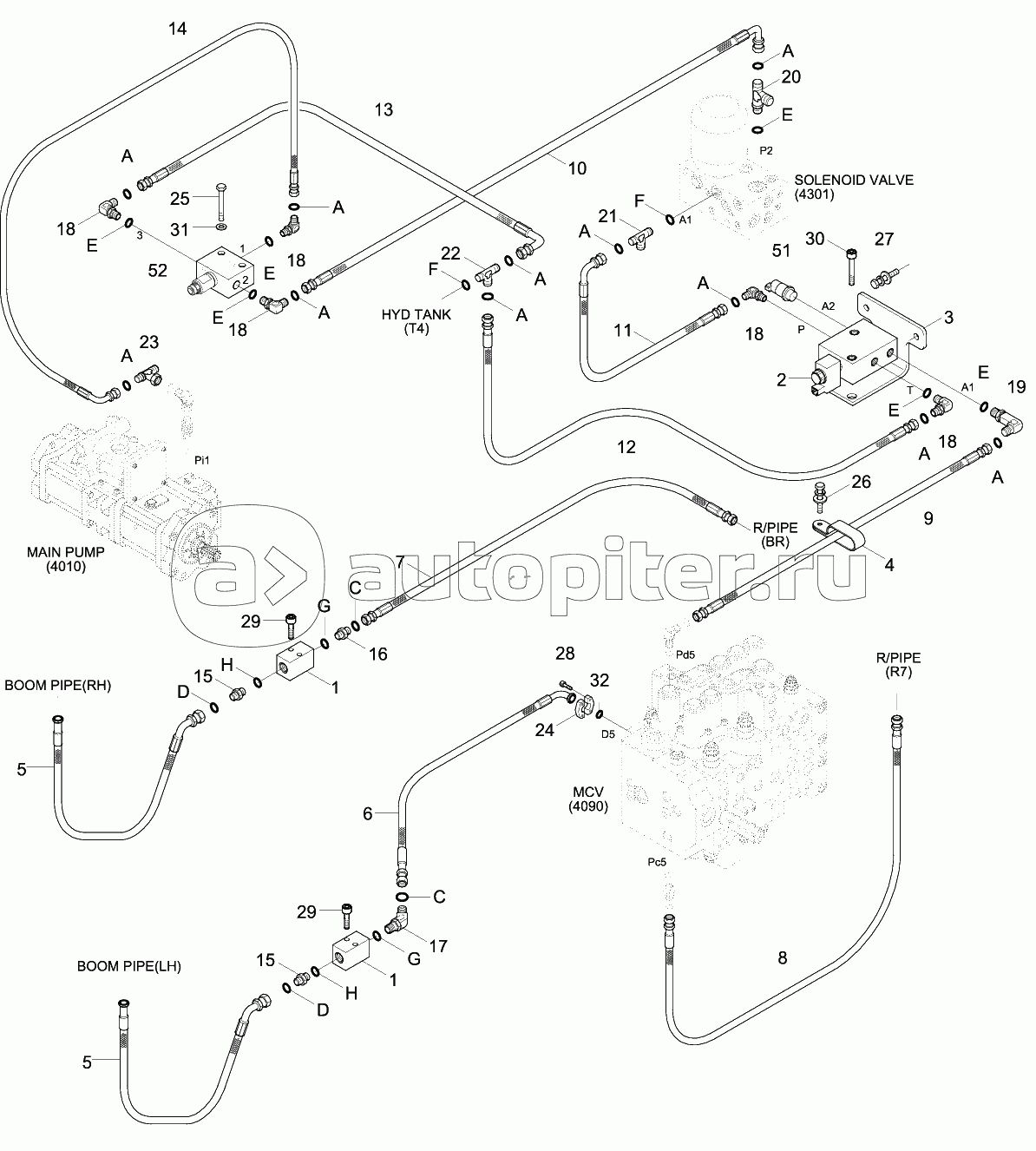 S/ACT MAIN PIP KIT1 (CLUSTER TY1,MCV TY2)