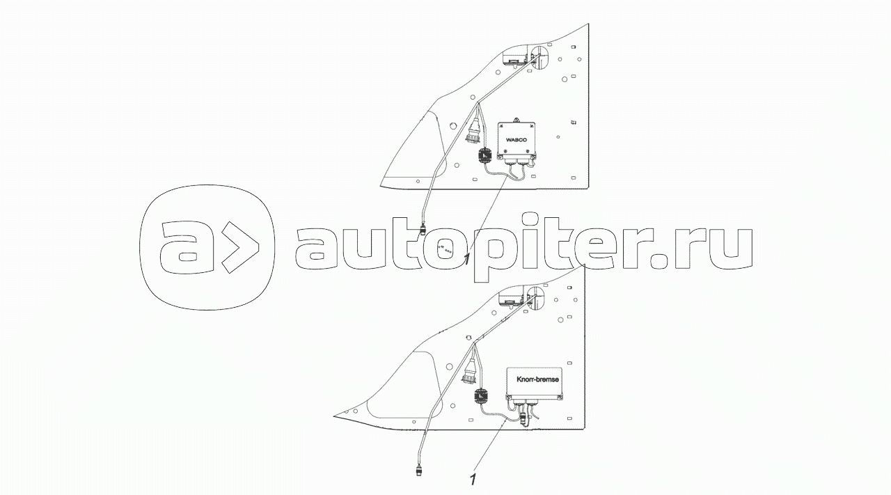 4308-4070025-10 Установка жгутов проводов АБС в кабине
