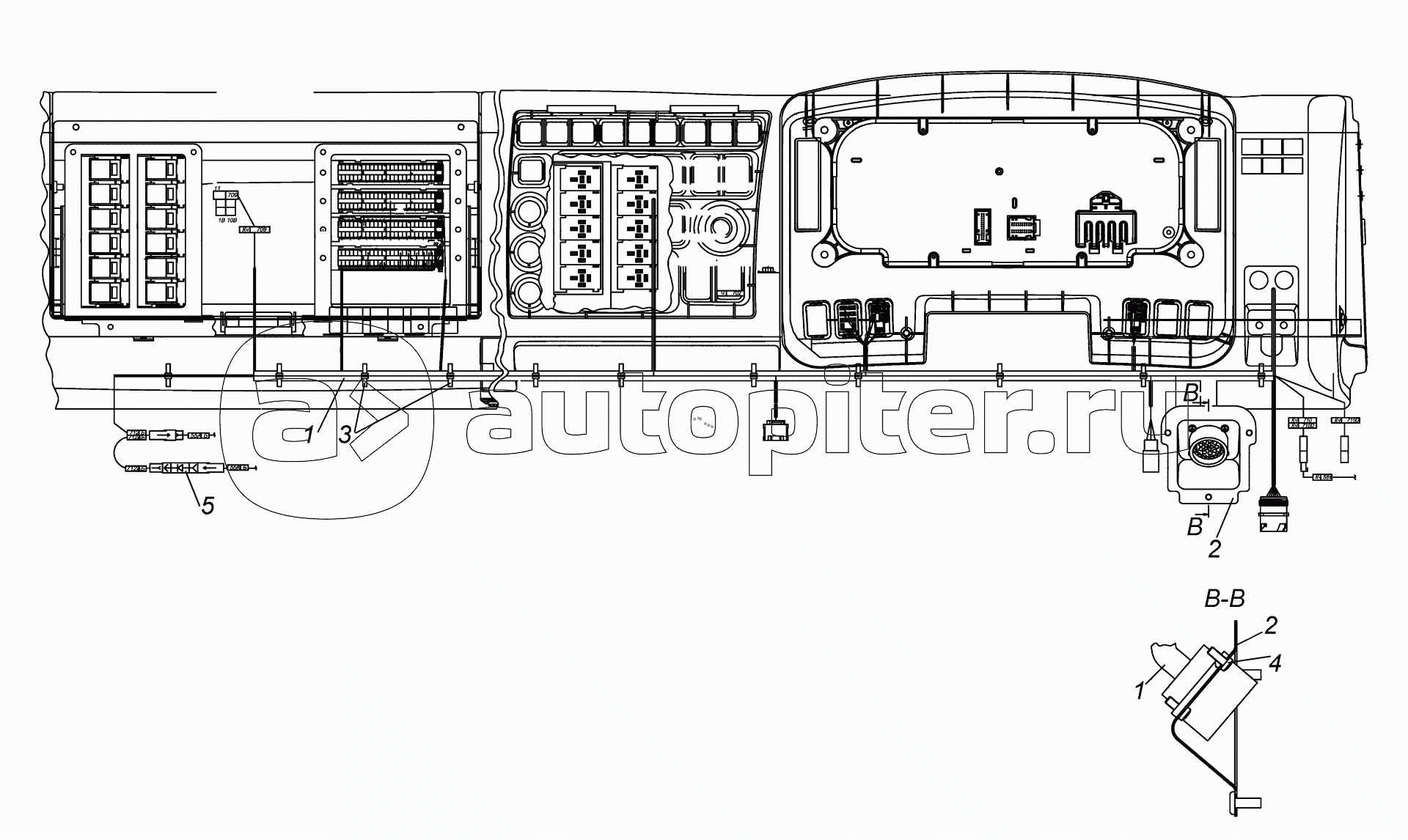 65115-4070004-23 Установка проводов на кабине
