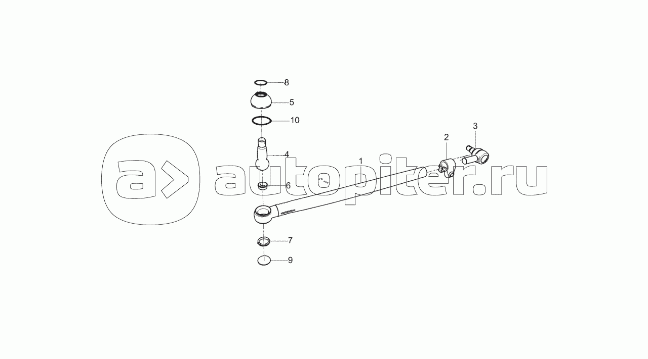 5308-3414010-11 Тяга сошки с наконечниками