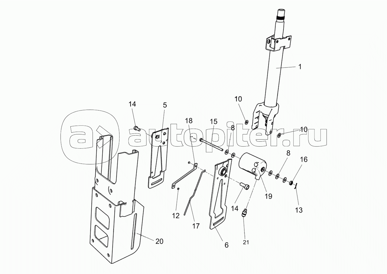6520-3444008-19 Колонка рулевого управления