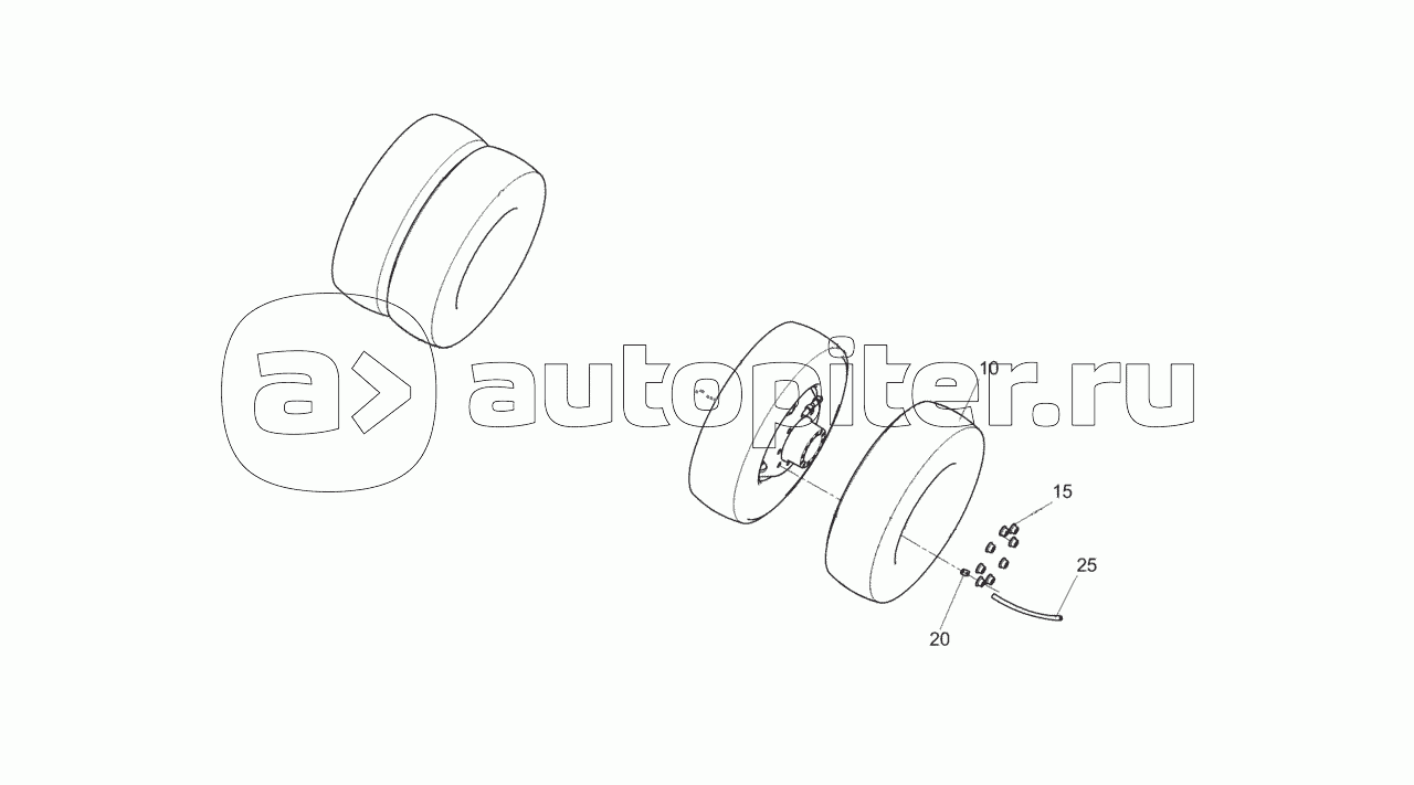 4308-3101703-06 Установка сдвоенных колес
