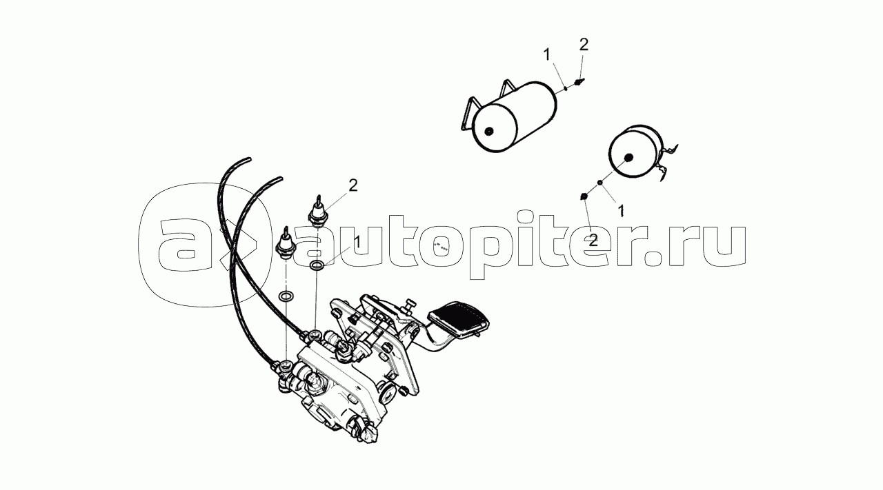 4308-3830002 Установка датчиков аварийного давления воздуха