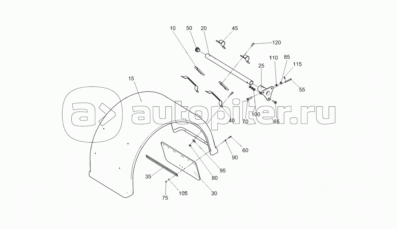 4308-8404003-40 Установка задних крыльев