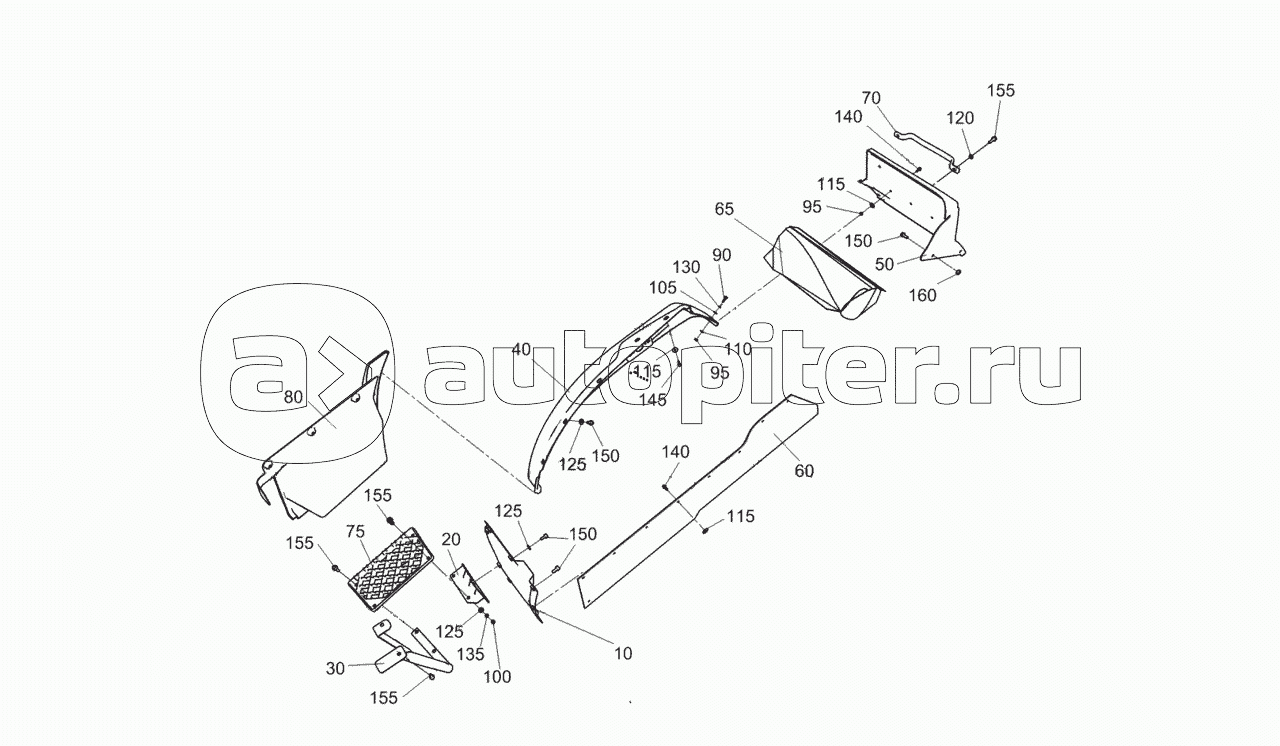 43255-8400006-06 Установка оперения кабины