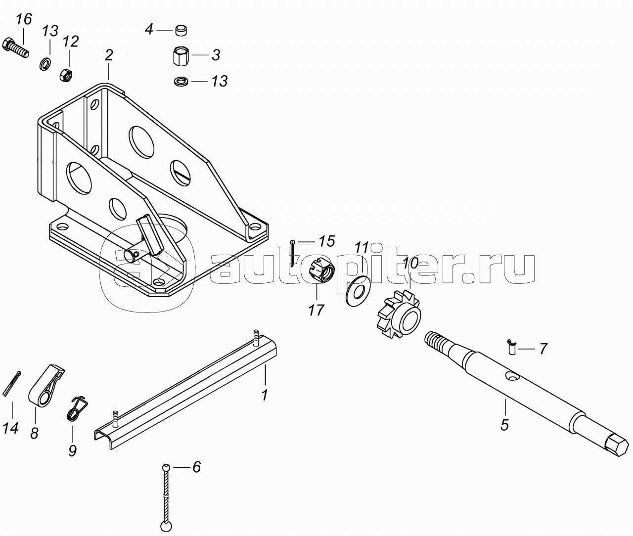 4308-3105010-50 Установка держателя запасного колеса
