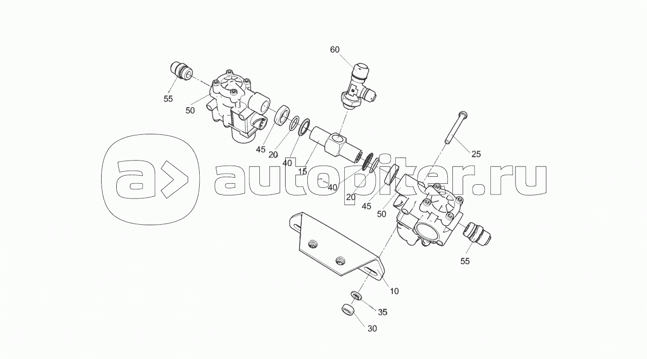 5308-3542005-04 Блок передних модуляторов АБС