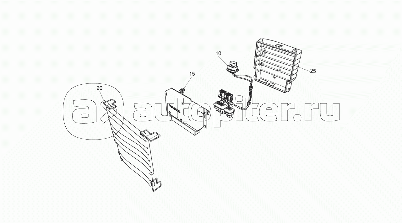 43253-4011220-10 Кожух в сборе с блоком АБС