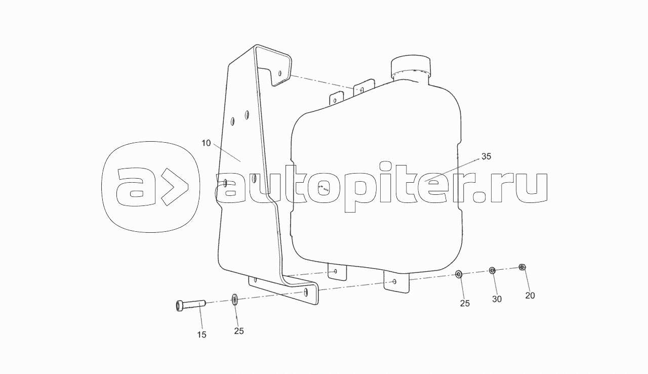 5308-8106320 Топливный бачок с кронштейном