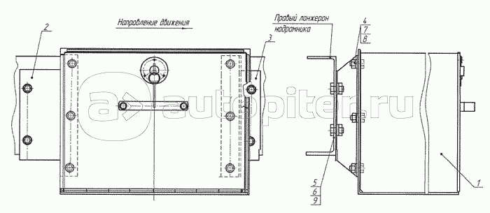 Установка инструментального ящика 6520-3919001