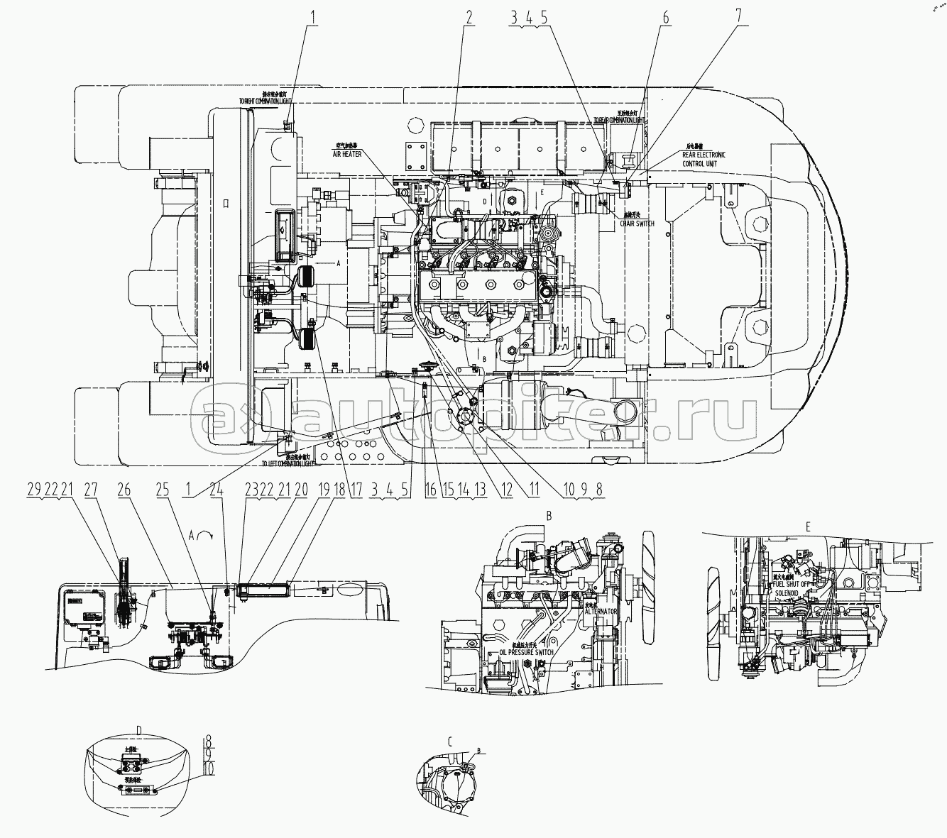 46C5904 001 FRAME WIRING (B3.3TAA , WITH OPS OPTIONAL)