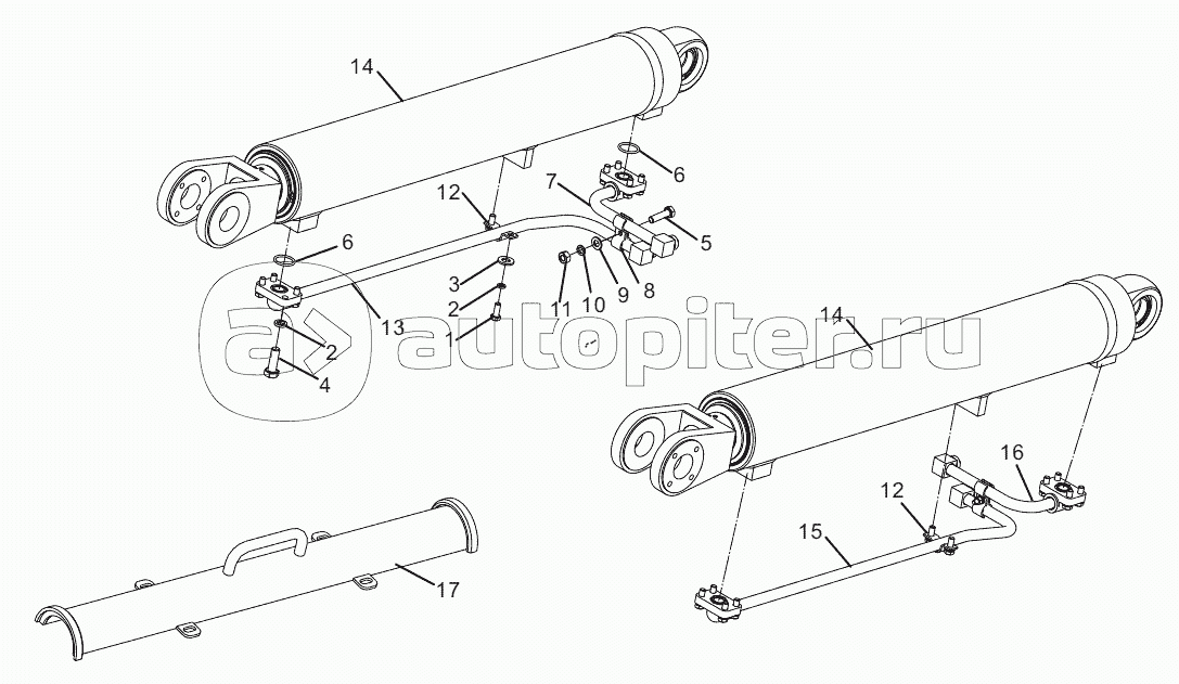 IMPLEMENT HYDRAULIC SYSTEM (30807900304) (USE FOR CDM835EVI.00 WHEEL LOADER)