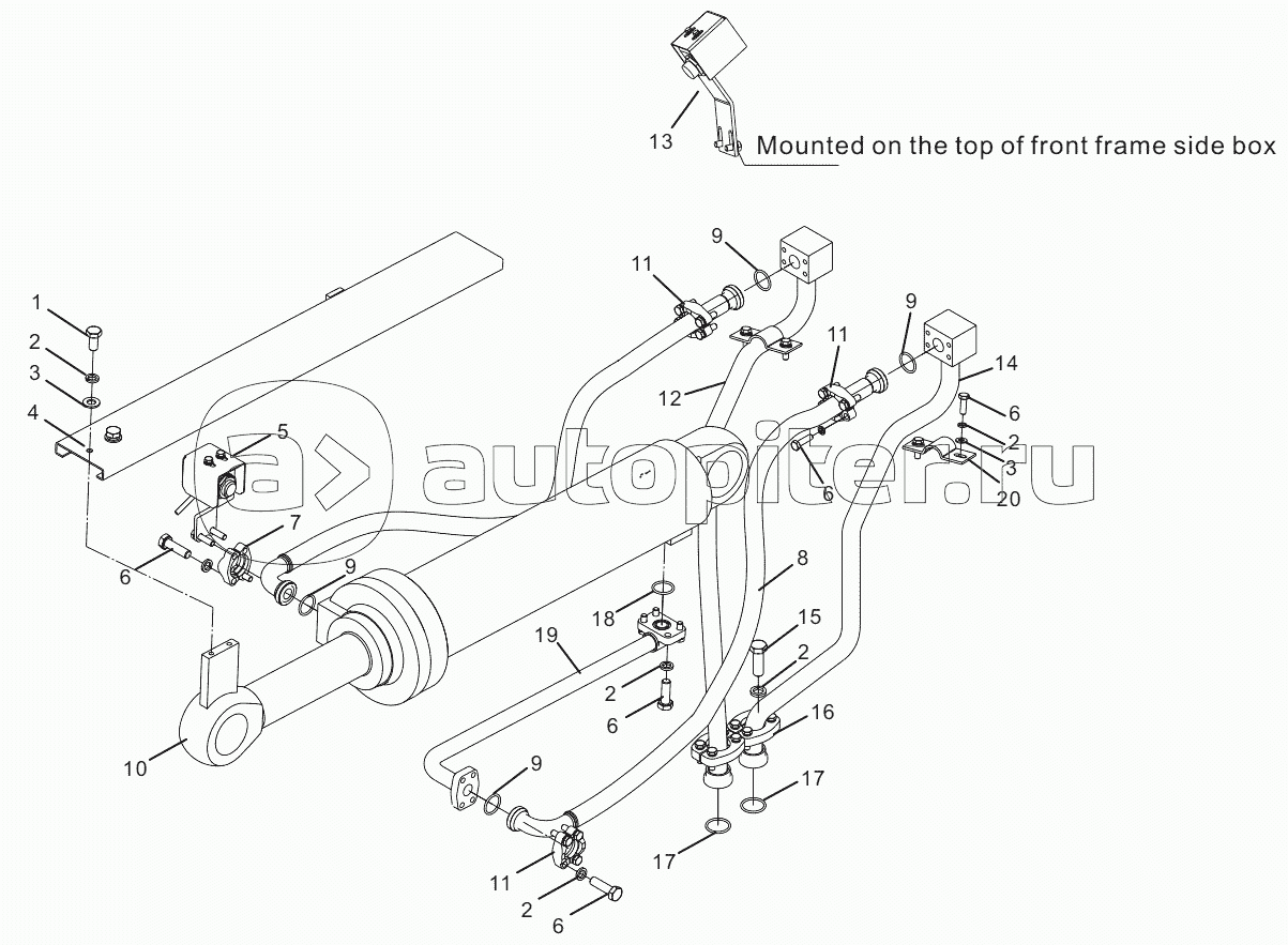 IMPLEMENT HYDRAULIC SYSTEM (30807900304) (USE FOR CDM835EVI.00 WHEEL LOADER)