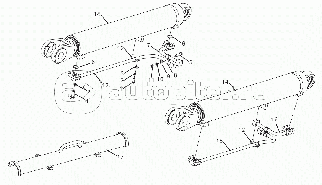 IMPLEMENT HYDRAULIC SYSTEM (30807900317) (USE FOR CDM835EVII.00I/CDM835EI.00I WHEEL LOADER)