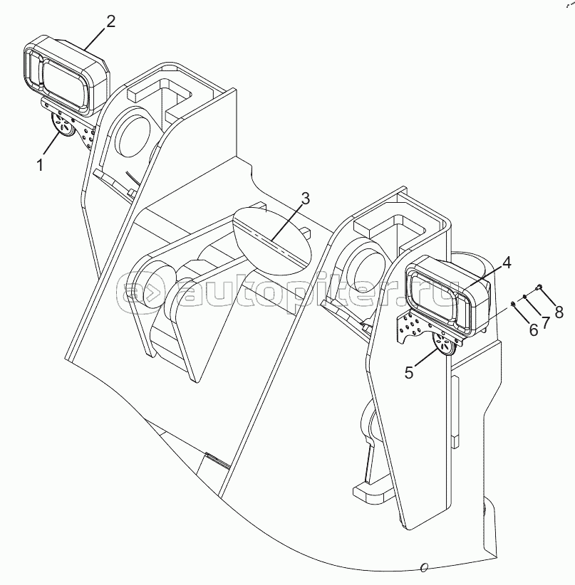 ELECTRIAL SYSTEM (30815900222) (Electrical layout of the front frame)