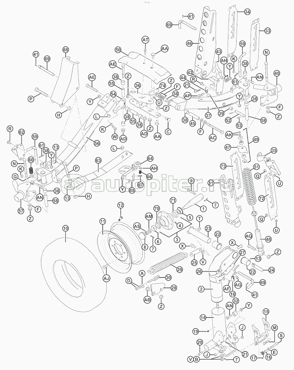 Slow Speed Transport Package - Wheels and Supports Parts (Option)