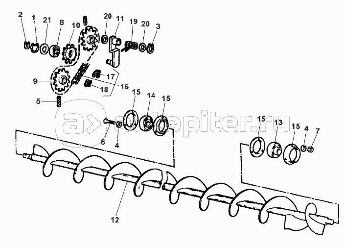 Tailings Elevator Anthwear-AUGER Item Part Number