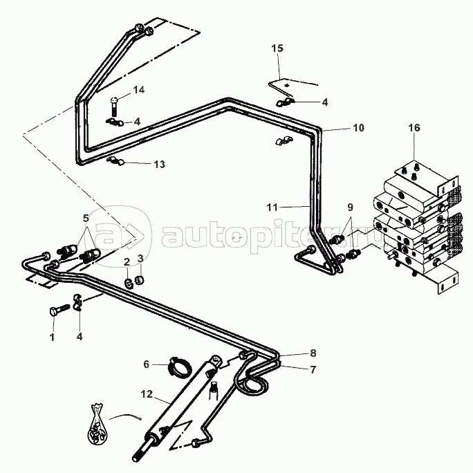 Swing-Type Control Ram And Piping-Up To 551510030