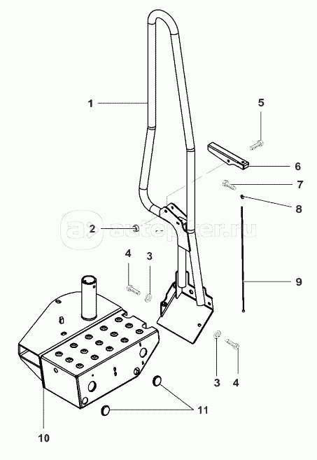 Ladder Footboard-From Serial Number 551510027