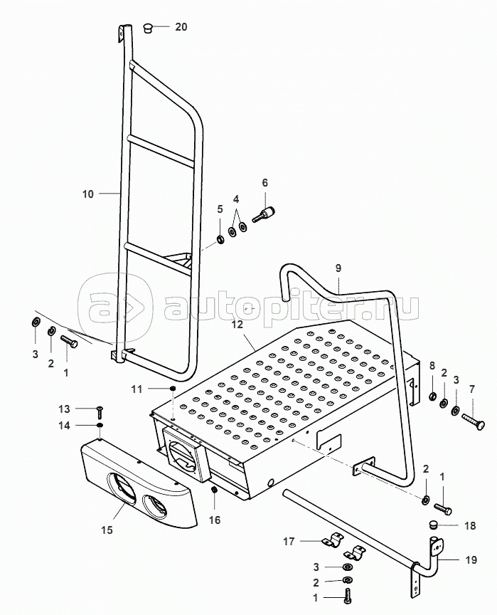 Platform Footboards-Left Side-From No 551510049