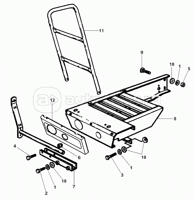 Platform Footboards-Right Side-Up To 551510048
