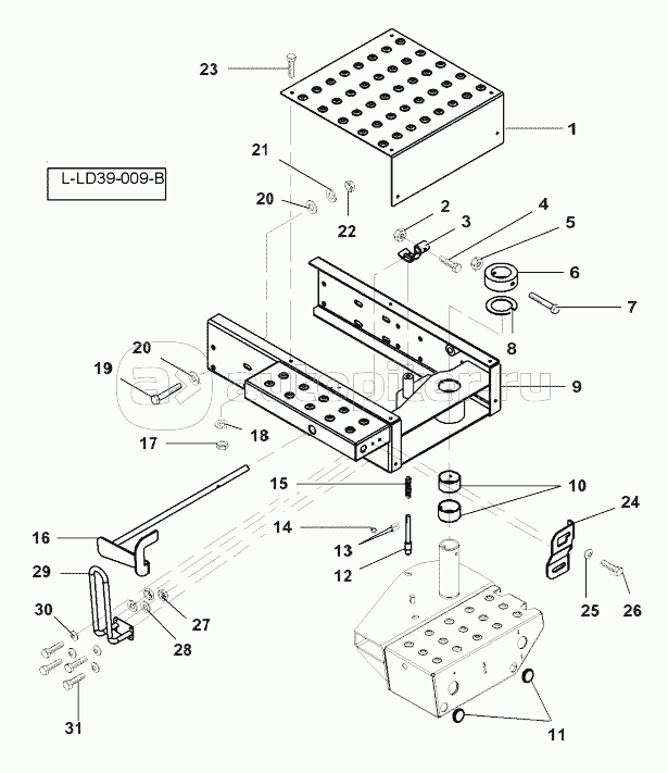 Ladder Footboard-Extention From Serial Number 551510027