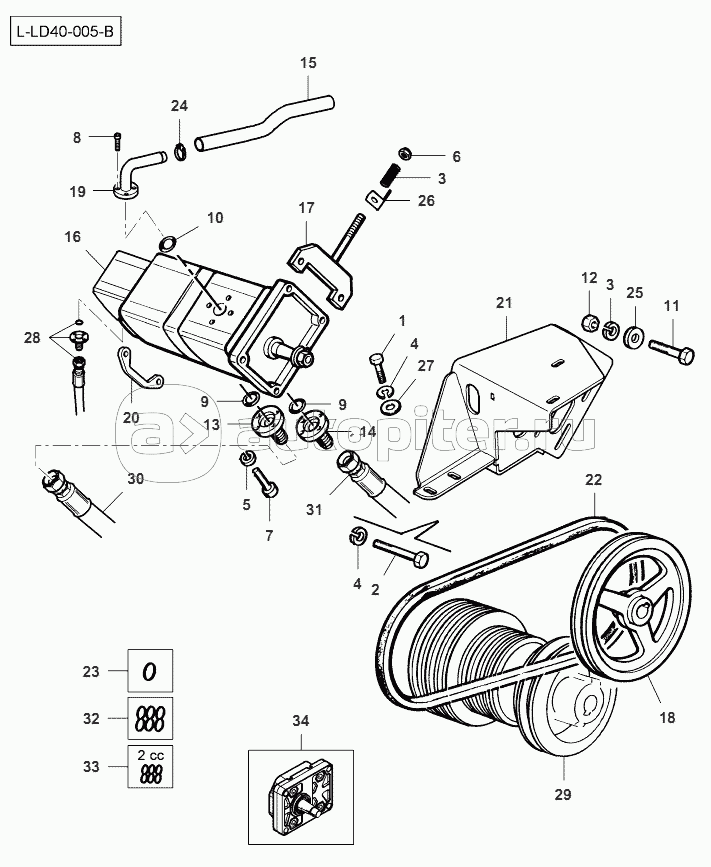 Hydraulic Pump-From Serial Number 551510031