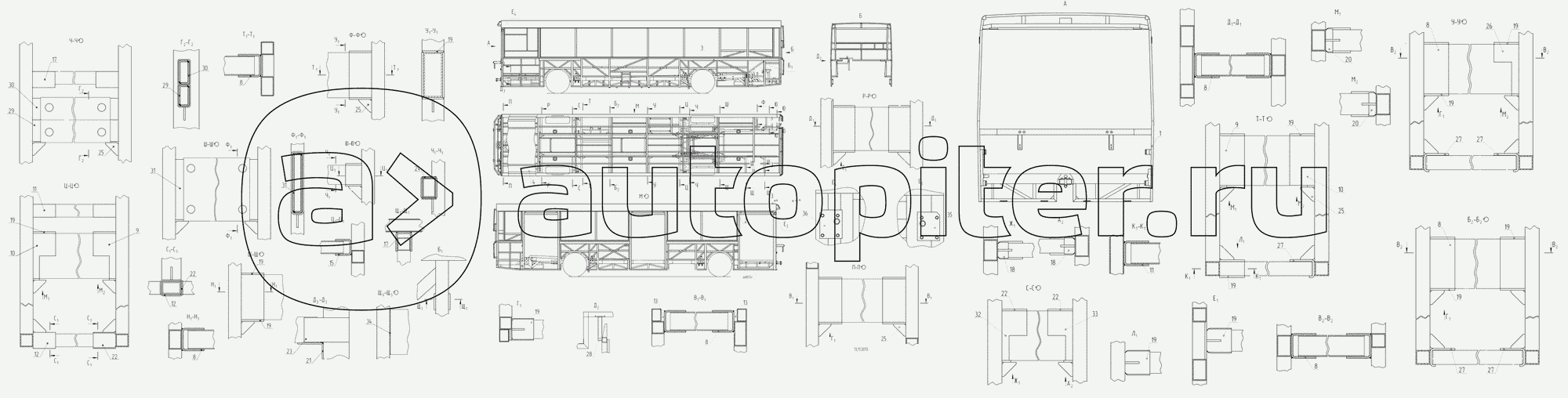 5299-102-5000030-01 – Сборка-сварка каркаса кузова на шасси