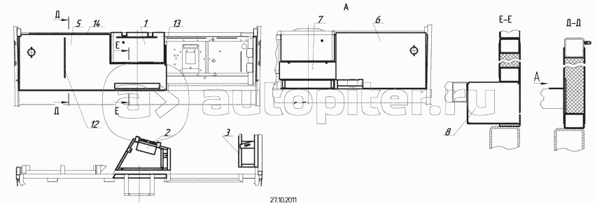 5299-5300610 – Облицовка каркаса рабочего места водителя