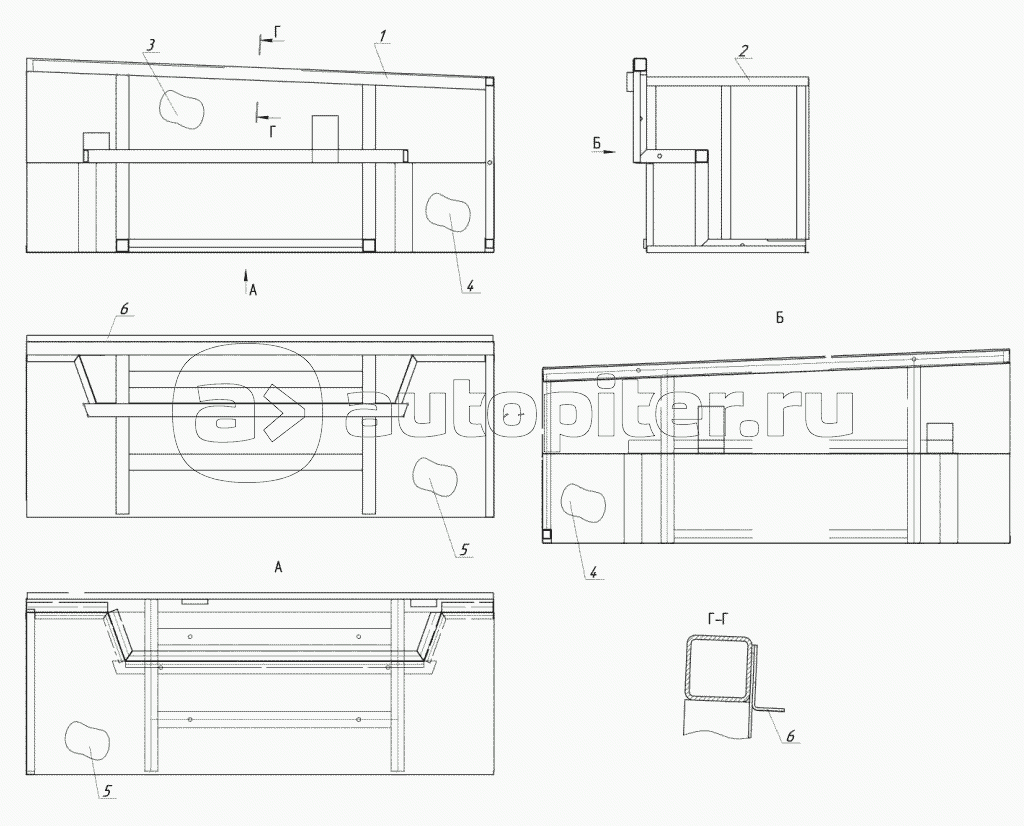 5299-5101690 – Каркас подножки задней в сборе