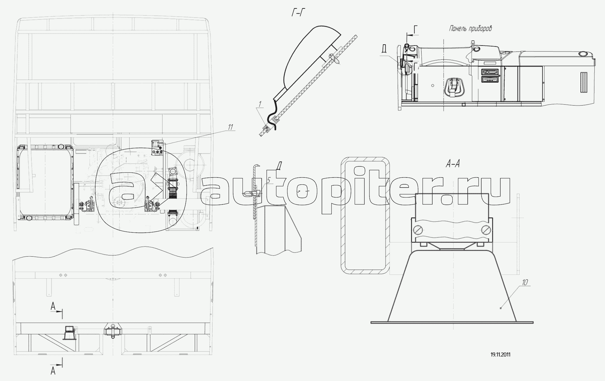 5299-111-7909010 – Установка громкоговорителя и сигнала заднего хода