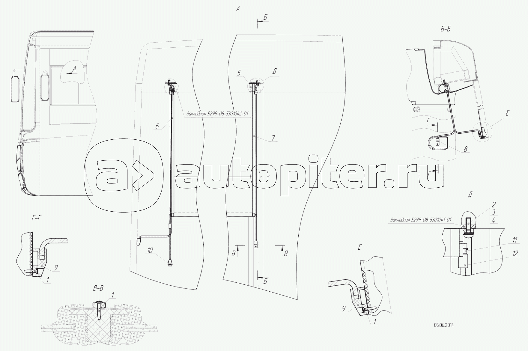 5299-102-8200810 – Установка шторы инерционной