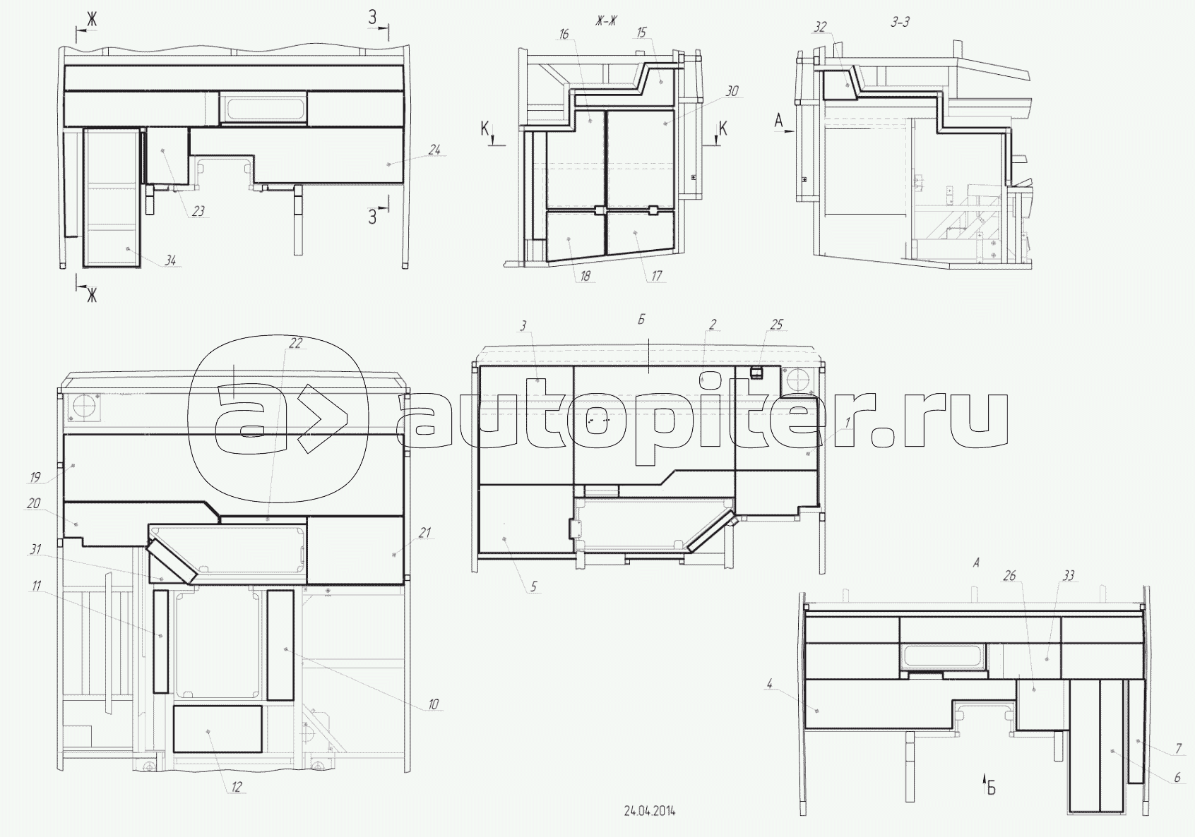 5299-5600710-02 – Установка панелей мотоотсека