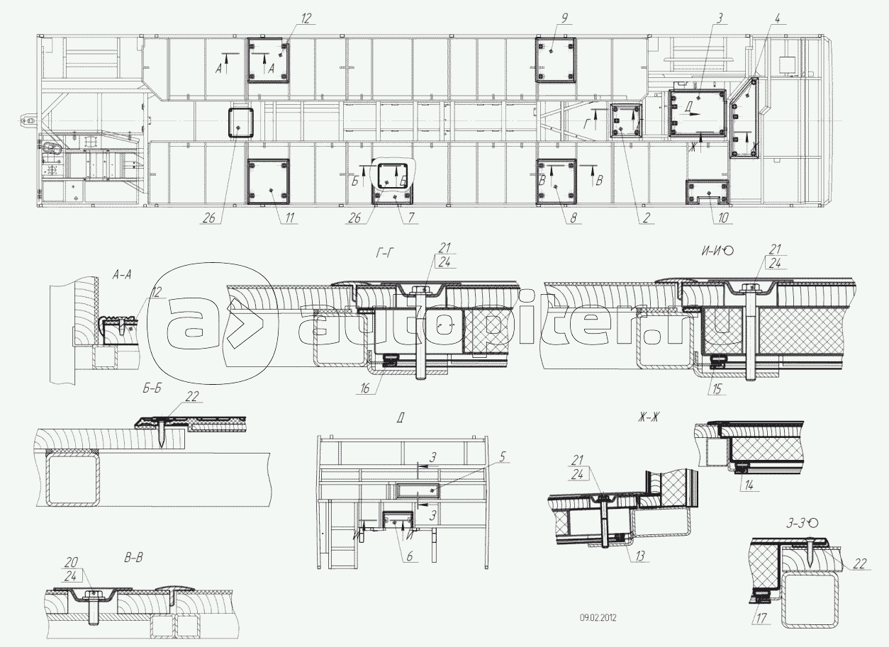 5299-113-5102347-01 – Установка люков пола