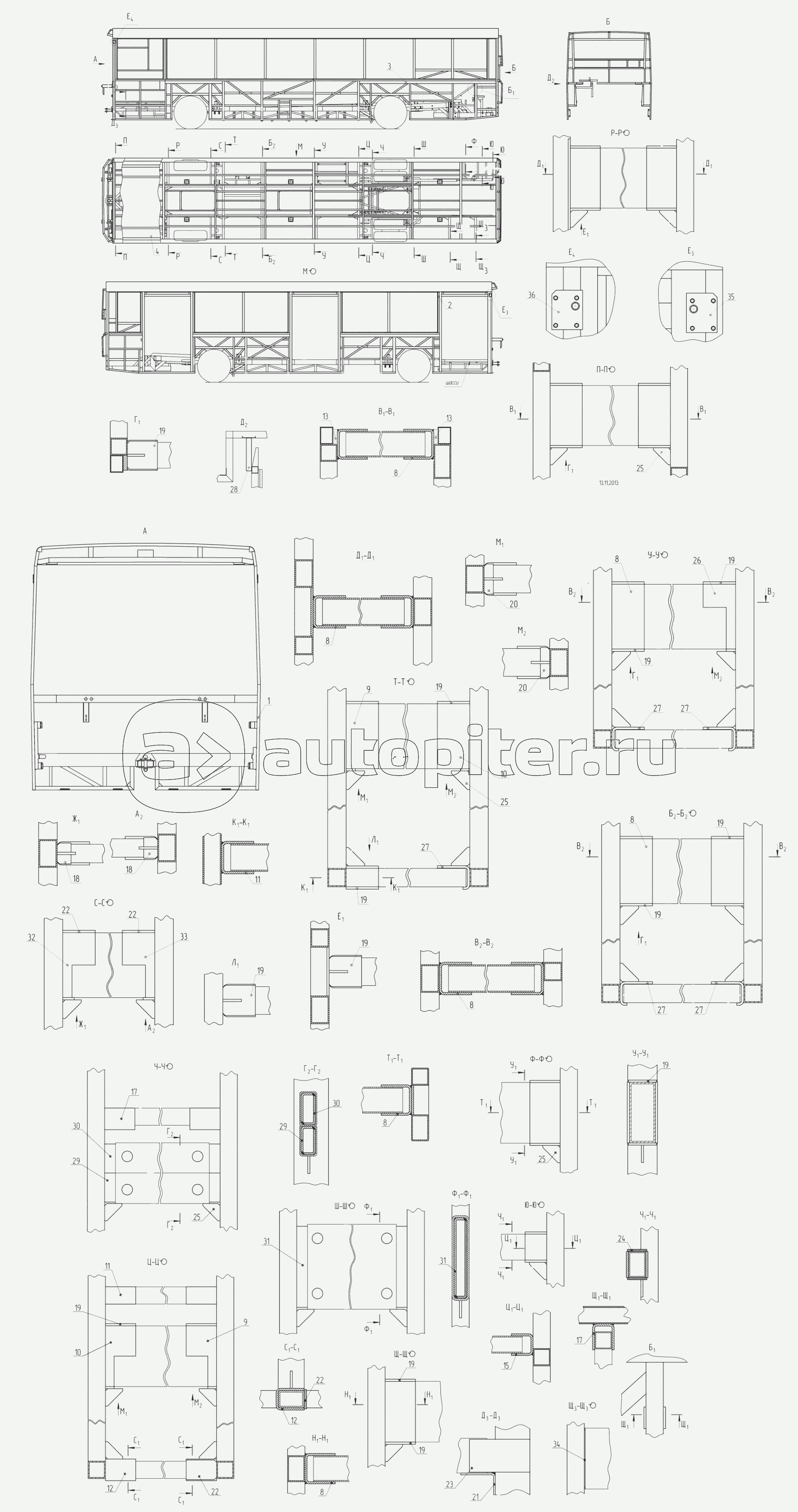 5299-102-5000030 – Сборка-сварка каркаса кузова