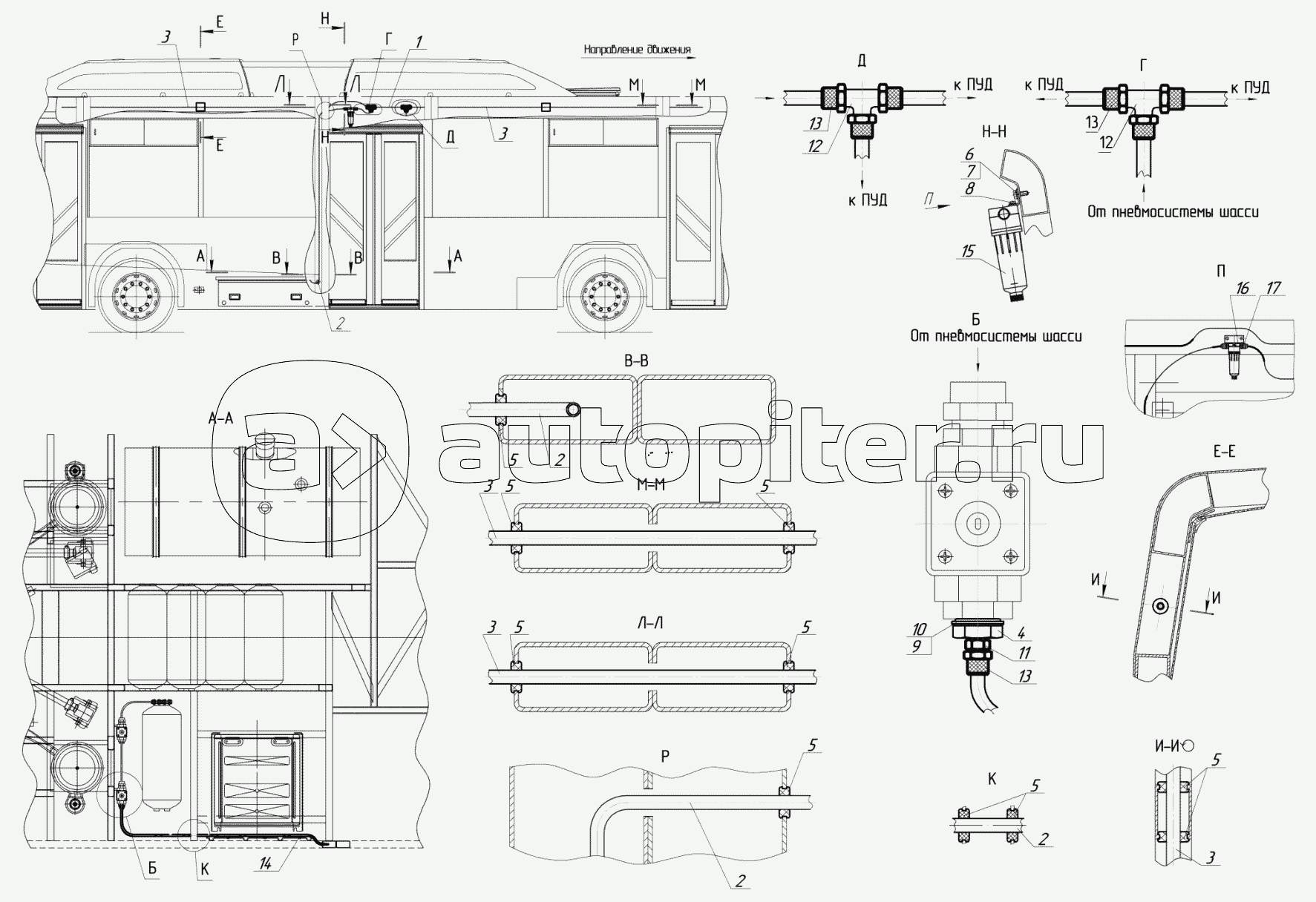 5299-23-6101080 - Установка пневмосистемы к пуд