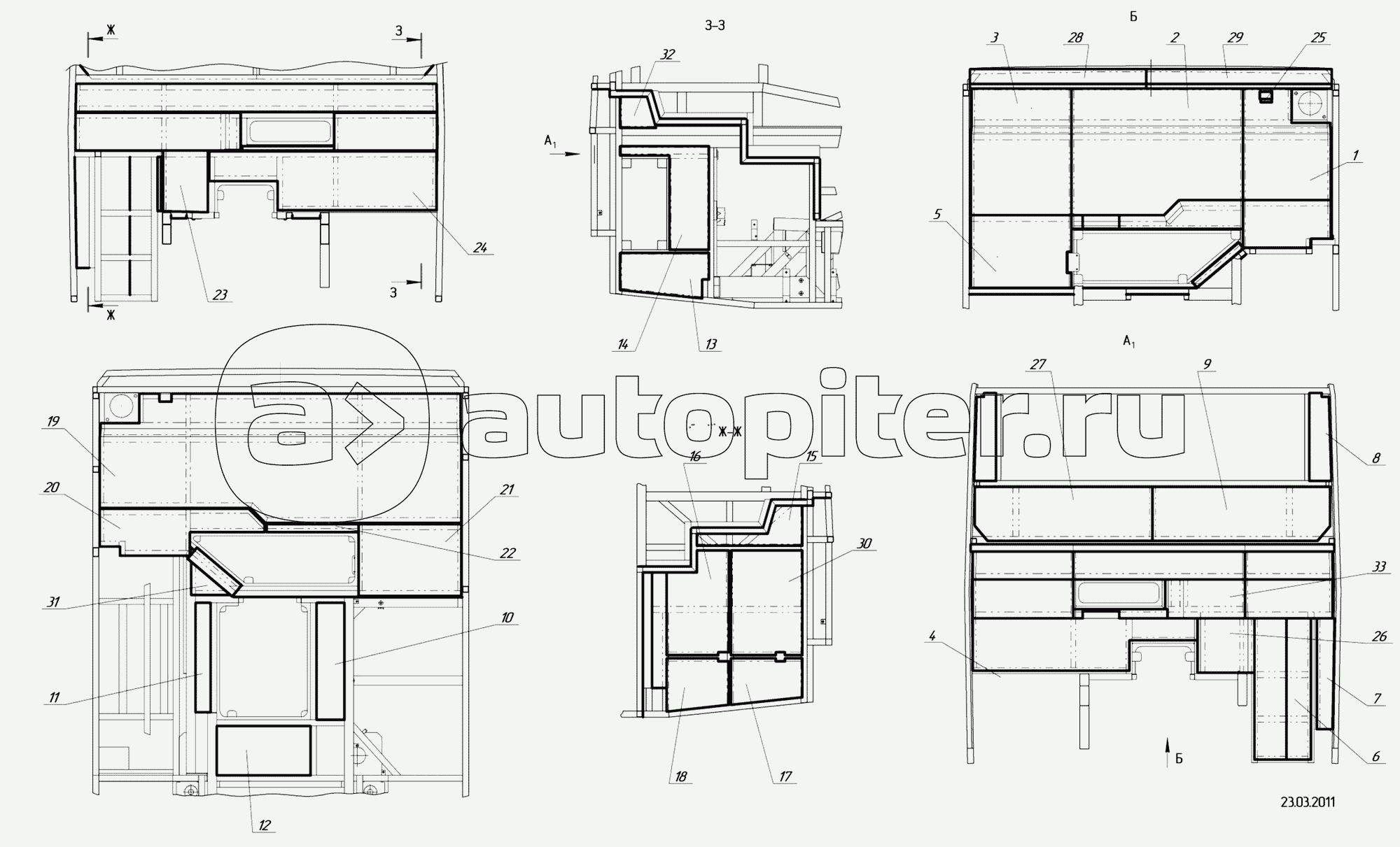 5299-5600710-01 - Установка панелей мотоотсека