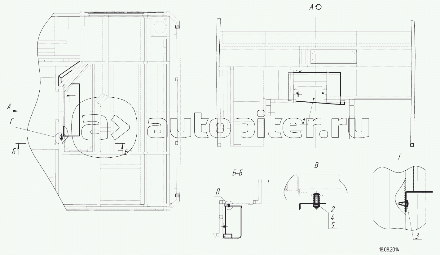 5299-30-51-5601900 - Установка экрана теплового (с двигателем "Daimler")