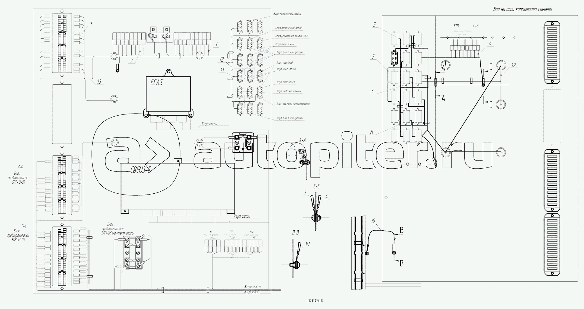5299-30-51-3700002 - Электромонтажный чертеж блока коммутации