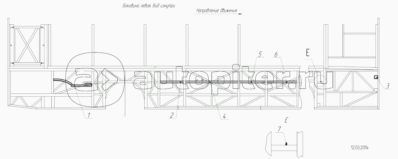 52994-5401011-02 – Установка шпилек и закладных на каркасе боковины левой