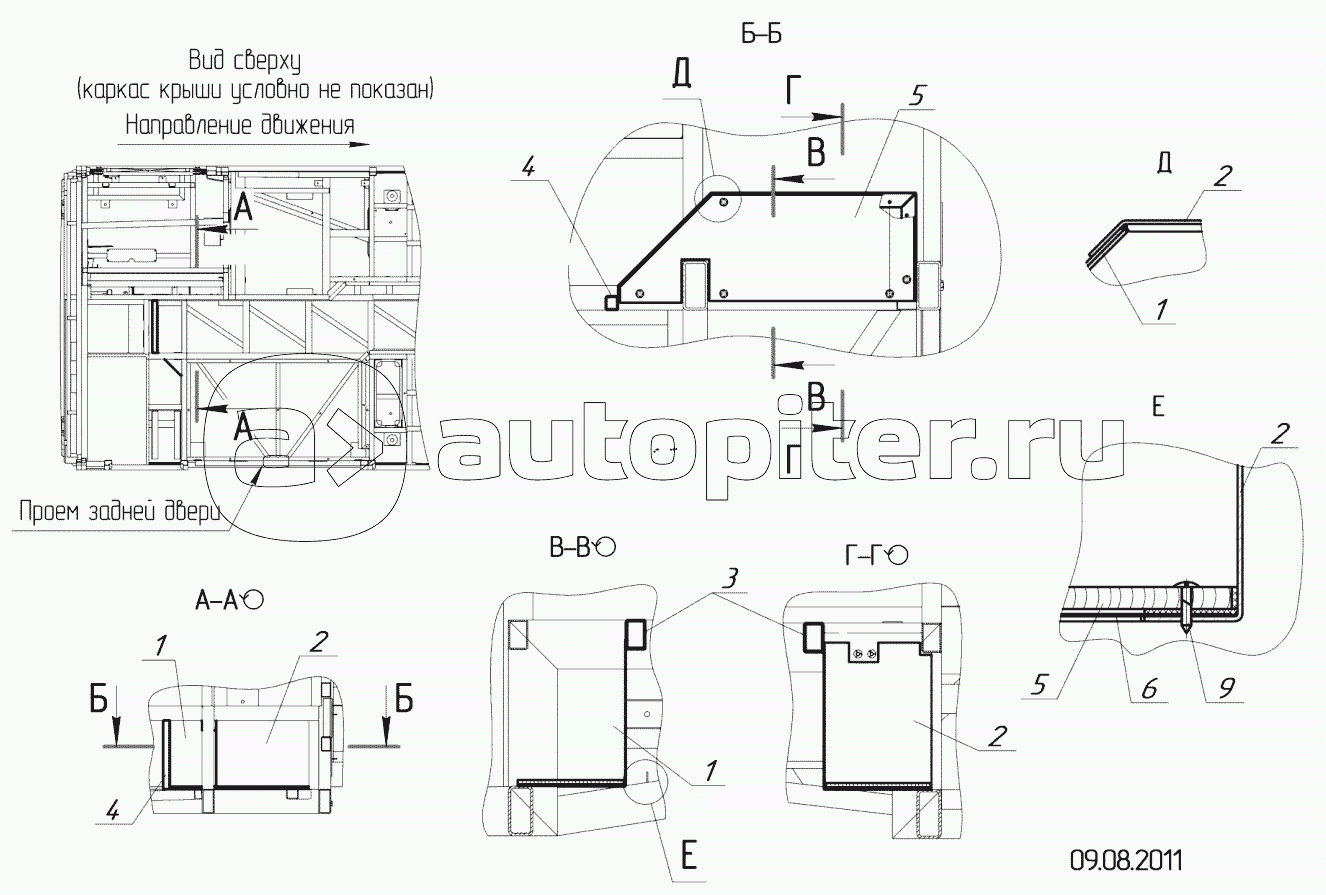 52994-5101590 – Установка каркаса отсека отопителя