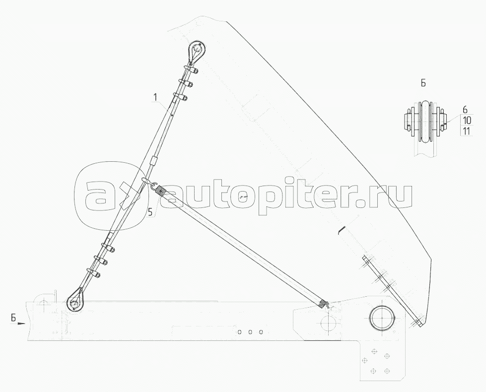65115-8510001-91 Установка страховочного троса