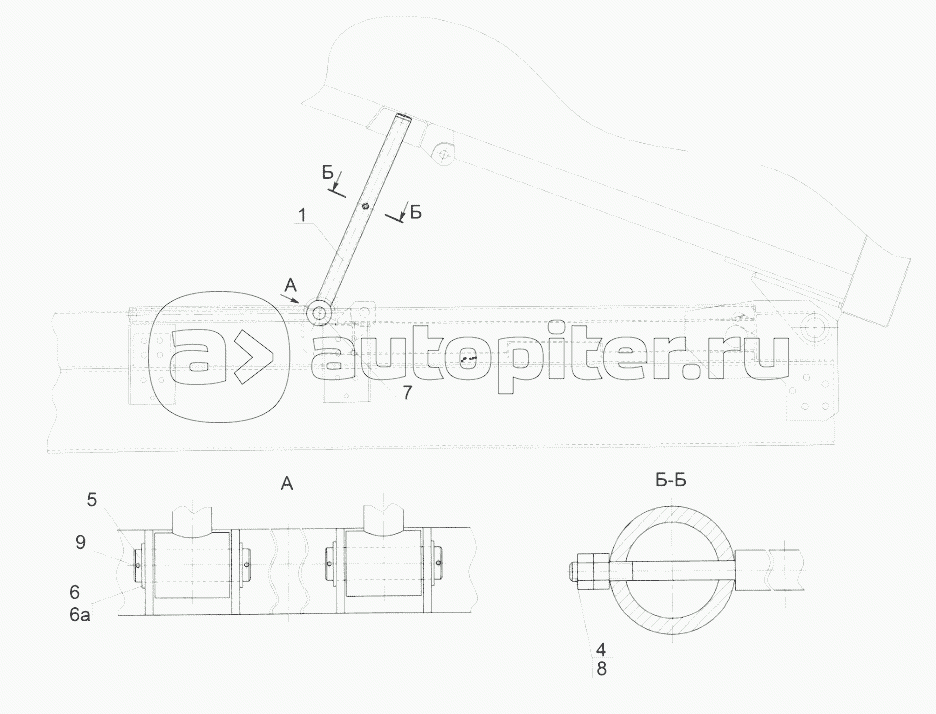 65115-8510050-91 Установка страховочных штанг